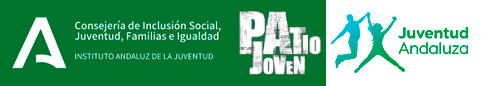 Junta de Andalucía · Consejería de Inclusión Social, Juventud, Familias e Igualdad · Instituto Andaluz de la Juventud · Patio Joven · Juventud Andaluza